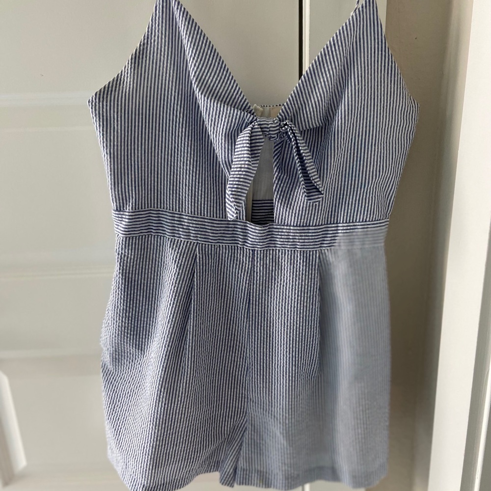 Everly seersucker romper